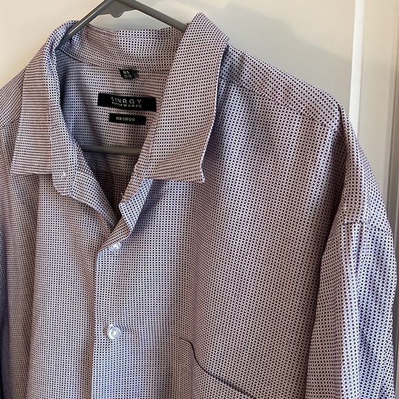 Synrgy Performance Purple Micro Dot 18.5-35/36 Dress Shirt. - Picture 7 of 7
